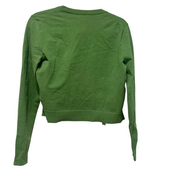 J. Crew Women's Jackie Cardigan in Premium Ultra-Fine Cotton Blend Grass S NWT - Picture 7 of 11